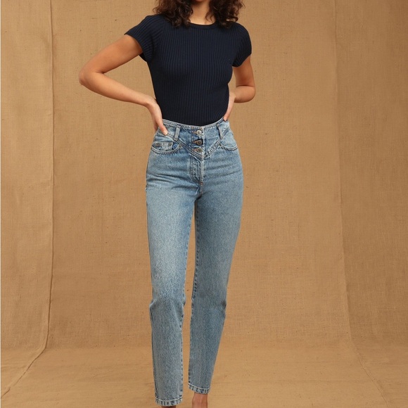 Rouje Blue Straight Leg Jeans